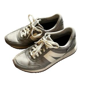 Kizik Milan Gray and White Women's Sneakers